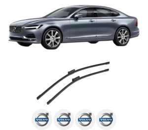 Set stergatoare auto VOLVO S90 II (234) din 2016-2023, pentru parbriz auto, 2 bucati, Bosch Aerotwin, din cauciuc siliconat rezistent, 4 Stickere Auto VOLVO - Img 2