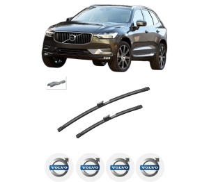 Set stergatoare auto VOLVO XC60 II (246) din 2017-2022, pentru parbriz auto, 2 bucati, Bosch Aerotwin Jet Blade, din cauciuc siliconat rezistent, 4 Stickere Auto VOLVO - Img 2