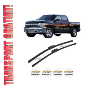Set stergatoare CHEVROLET SILVERADO 2500 HD Crew Cab Pickup din 2008-2013, pentru parbriz auto, 2 bucati, Bosch Aerotwin Retrofit, din cauciuc siliconat rezistent, 4 Stickere Auto CHEVROLET