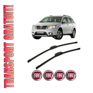 Set stergatoare FIAT FREEMONT (345_) din 2011-2016, pentru parbriz auto, 2 bucati, Bosch Aerotwin Retrofit, din cauciuc siliconat rezistent, 4 Stickere Auto FIAT