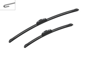Set stergatoare FIAT PANDA Hatchback Van (169_) din 2004-2011, pentru parbriz auto, 2 bucati, Bosch Aerotwin Retrofit, din cauciuc siliconat rezistent, 4 Stickere Auto FIAT v42404