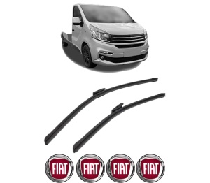 Set stergatoare FIAT TALENTO Platform/Chassis (296_) din 2016-2019, pentru parbriz auto, 2 bucati, Bosch Aerotwin Multi, din cauciuc siliconat rezistent, 4 Stickere Auto FIAT v53823