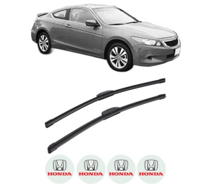 Set stergatoare HONDA ACCORD VIII (CP) din 2008, pentru parbriz auto, 2 bucati, Bosch Aerotwin Retrofit, din cauciuc siliconat rezistent, 4 Stickere Auto HONDA v41093
