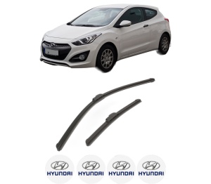 Set stergatoare HYUNDAI i30 Coupe din 2013-2015, pentru parbriz auto, 2 bucati, Bosch Aerotwin Retrofit, din cauciuc siliconat rezistent, 4 Stickere Auto HYUNDAI v53523