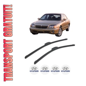 Set stergatoare HYUNDAI XG Saloon din 2000-2003, pentru parbriz auto, 2 bucati, Bosch Aerotwin Retrofit, din cauciuc siliconat rezistent, 4 Stickere Auto HYUNDAI