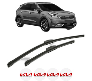 Set stergatoare KIA NIRO VAN (DE) din 2016, pentru parbriz auto, 2 bucati, Bosch Aerotwin Retrofit, din cauciuc siliconat rezistent, 4 Stickere Auto KIA v44653