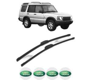 Set stergatoare LAND ROVER DISCOVERY III (L319) din 2004-2009, pentru parbriz auto, 2 bucati, Bosch Aerotwin Retrofit, din cauciuc siliconat rezistent, 4 Stickere Auto LAND ROVER v46223