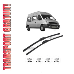 Set stergatoare LDV MAXUS Bus din 2005-2009, pentru parbriz auto, 2 bucati, Bosch Aerotwin Retrofit, din cauciuc siliconat rezistent, 4 Stickere Auto LDV