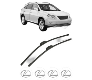 Set stergatoare LEXUS RX (_L1_) din 2008-2012, pentru parbriz auto, 2 bucati, Bosch Aerotwin Retrofit, din cauciuc siliconat rezistent, 4 Stickere Auto LEXUS v53283