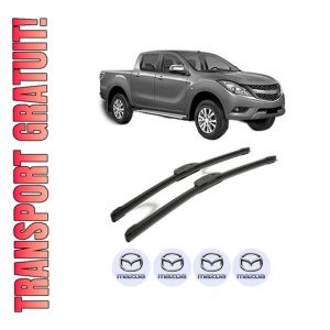 Set stergatoare MAZDA BT-50 Pickup (CD, UN) din 2006, pentru parbriz auto, 2 bucati, Bosch Aerotwin Retrofit, din cauciuc siliconat rezistent, 4 Stickere Auto MAZDA