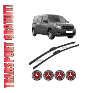 Set stergatoare MERCEDES-BENZ CITAN Mixto (Double Cabin) (W415) din 2012-2021, pentru parbriz auto, 2 bucati, Bosch Aerotwin Retrofit, din cauciuc siliconat rezistent, 4 Stickere Auto MERCEDES-BENZ