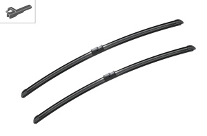 Set stergatoare MERCEDES-BENZ S-CLASS (W220, V220) din 1998-2005, pentru parbriz auto, 2 bucati, Bosch Aerotwin, din cauciuc siliconat rezistent, 4 Stickere Auto MERCEDES-BENZ v43448