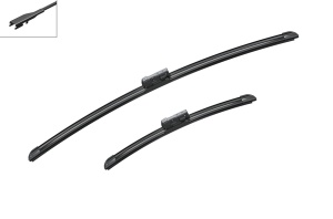 Set stergatoare MG MG ZS SUV (AZS1) din 2017-2021, pentru parbriz auto, 2 bucati, Bosch Aerotwin, din cauciuc siliconat rezistent, 4 Stickere Auto MG v49087