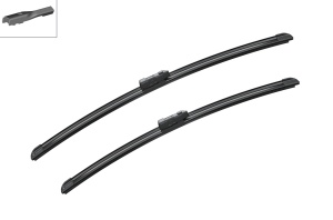 Set stergatoare MINI MINI CLUBMAN (F54) din 2014-2024, pentru parbriz auto, 2 bucati, Bosch Aerotwin, din cauciuc siliconat rezistent, 4 Stickere Auto MINI v49943