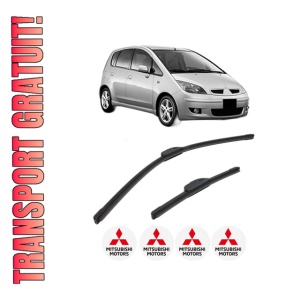 Set stergatoare MITSUBISHI COLT VI (Z3_A, Z2_A) din 2004-2008, pentru parbriz auto, 2 bucati, Bosch Aerotwin Retrofit, din cauciuc siliconat rezistent, 4 Stickere Auto MITSUBISHI