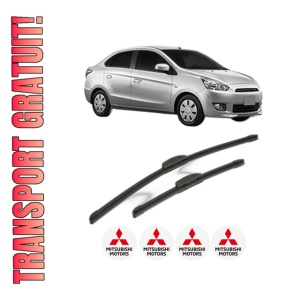 Set stergatoare MITSUBISHI MIRAGE VI Saloon (A1_A) din 2013, pentru parbriz auto, 2 bucati, Bosch Aerotwin Retrofit, din cauciuc siliconat rezistent, 4 Stickere Auto MITSUBISHI