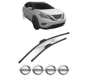 Set stergatoare NISSAN MURANO III (Z52_) din 2016, pentru parbriz auto, 2 bucati, Bosch Aerotwin Retrofit, din cauciuc siliconat rezistent, 4 Stickere Auto NISSAN v43983
