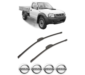 Set stergatoare NISSAN NAVARA NP300 Platform/Chassis (D40) din 2008-2010, pentru parbriz auto, 2 bucati, Bosch Aerotwin Retrofit, din cauciuc siliconat rezistent, 4 Stickere Auto NISSAN v56348