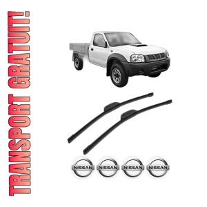 Set stergatoare NISSAN NAVARA Platform/Chassis (D22) din 2002, pentru parbriz auto, 2 bucati, Bosch Aerotwin Retrofit, din cauciuc siliconat rezistent, 4 Stickere Auto NISSAN
