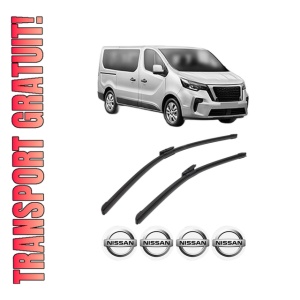 Set stergatoare NISSAN PRIMASTAR Van (X82) din 2021, pentru parbriz auto, 2 bucati, Bosch Aerotwin Multi, din cauciuc siliconat rezistent, 4 Stickere Auto NISSAN