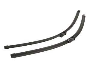 Set stergatoare PEUGEOT RCZ din 2010-2015, pentru parbriz auto, 2 bucati, Bosch Aerotwin, din cauciuc siliconat rezistent, 4 Stickere Auto PEUGEOT v52991