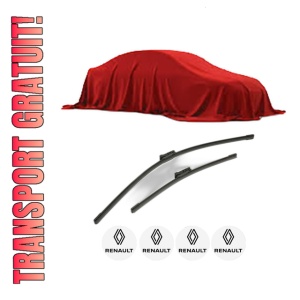 Set stergatoare RENAULT SCENIC E-TECH PHASE I din 2023, pentru parbriz auto, 2 bucati, Bosch Aerotwin, din cauciuc siliconat rezistent, 4 Stickere Auto RENAULT