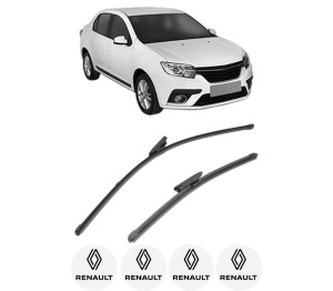 Set stergatoare RENAULT THALIA III (L8_) din 2013-2019, pentru parbriz auto, 2 bucati, Valeo Silencio Xtrm, din cauciuc siliconat rezistent, 4 Stickere Auto RENAULT v39768