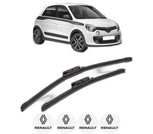 Set stergatoare RENAULT TWINGO III (BCM_, BCA_) din 2014-2020, pentru parbriz auto, 2 bucati, Bosch Aerotwin, din cauciuc siliconat rezistent, 4 Stickere Auto RENAULT v50438