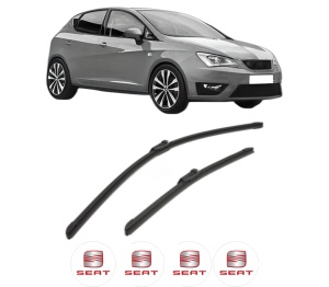 Set stergatoare SEAT IBIZA V (KJ1, KJG) din 2017-2020, pentru parbriz auto, 2 bucati, Bosch Aerotwin, din cauciuc siliconat rezistent, 4 Stickere Auto SEAT v51943