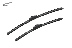 Set stergatoare SSANGYONG MUSSO (FJ) din 1995-2003, pentru parbriz auto, 2 bucati, Bosch Aerotwin Retrofit, din cauciuc siliconat rezistent, 4 Stickere Auto SSANGYONG - Img 4