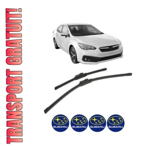 Set stergatoare SUBARU IMPREZA Hatchback (GT_) din 2016-2017, pentru parbriz auto, 2 bucati, Bosch Aerotwin, din cauciuc siliconat rezistent, 4 Stickere Auto SUBARU