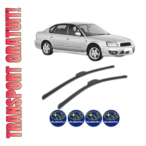 Set stergatoare SUBARU LEGACY III (BE) din 1998-1999, pentru parbriz auto, 2 bucati, Bosch Aerotwin Retrofit, din cauciuc siliconat rezistent, 4 Stickere Auto SUBARU