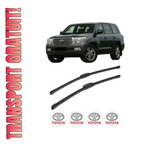 Set stergatoare TOYOTA LAND CRUISER 200 (_J2_) din 2007-2015, pentru parbriz auto, 2 bucati, Bosch Aerotwin Retrofit, din cauciuc siliconat rezistent, 4 Stickere Auto TOYOTA