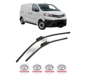 Set stergatoare TOYOTA PROACE Bus (MDZ_) din 2016-2024, pentru parbriz auto, 2 bucati, Bosch Aerotwin, din cauciuc siliconat rezistent, 4 Stickere Auto TOYOTA v54663
