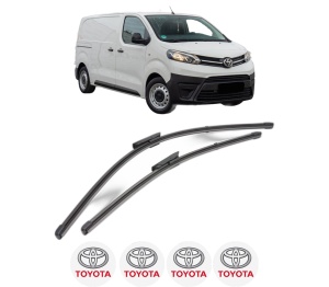 Set stergatoare TOYOTA PROACE Bus (MDZ_) din 2016-2024, pentru parbriz auto, 2 bucati, Valeo Silencio Xtrm, din cauciuc siliconat rezistent, 4 Stickere Auto TOYOTA v35388