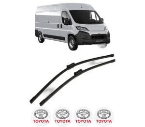 Set stergatoare TOYOTA PROACE MAX Van (MFY_, MFQ_) din 2024, pentru parbriz auto, 2 bucati, Bosch Aerotwin, din cauciuc siliconat rezistent, 4 Stickere Auto TOYOTA v55623