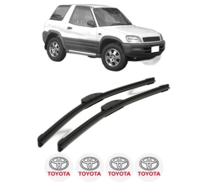 Set stergatoare TOYOTA RAV 4 I Cabrio (_A1_) din 1997, pentru parbriz auto, 2 bucati, Bosch Aerotwin Retrofit, din cauciuc siliconat rezistent, 4 Stickere Auto TOYOTA v41153