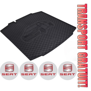 Set tavita portbagaj Seat Toledo 2012-2019 si 4 stickere rotunde Seat
