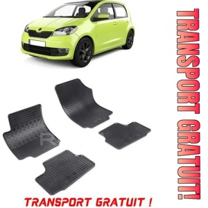 Skoda Citigo, Hatchback, fabricat din 10.2011 - 2019, set covorase auto dedicate, din cauciuc 100% Premium - Transport Gratuit