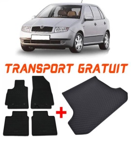 Skoda Fabia I din 2000 - 2007 Hatchback *2 , Set Covorase + tavita portbagaj auto accesorii pentru autoturismul tau - masina v788