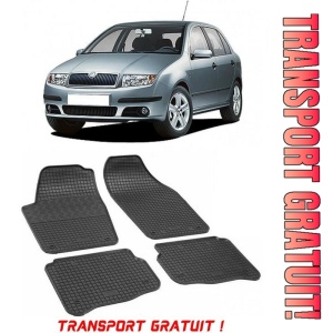 Skoda Fabia I, Hatchback, fabricat din 2000 - 2007, set covorase auto dedicate, din cauciuc 100% Premium - Transport Gratuit