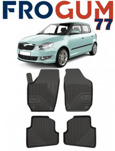 Skoda Fabia II Din 03.2007 - 10.2014, Combi , Set Covorase Auto Tip Tavita Premium 3D, din cauciuc accesorii pentru autoturismul tau - masina v168357