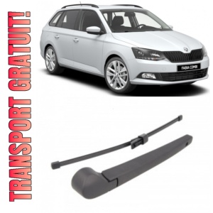 Skoda Fabia III Brat stergator pentru luneta spate cu lamela 350 mm, compatibil cu Skoda Fabia III Combi fabricat intre 2014-2022, calitate extra
