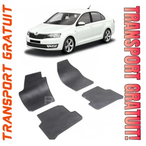 Skoda Fabia III fabricat din 11.2014 - Prezent, Sedan, set covorase auto dedicate, din cauciuc 100% Premium
