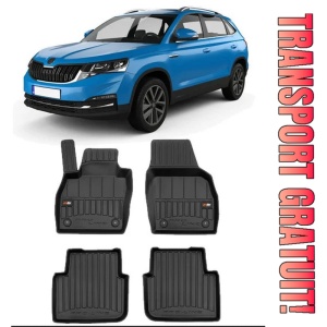 Skoda Kamiq, Suv, Din 09.2019 - Prezent , Set Covorase Auto Tip Tavita Premium 3D, din cauciuc