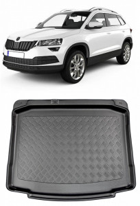 Skoda Karoq Suv din 2017 - Prezent, Tavita Pentru Portbagaj Lux Premium Dedicata, Portbagaj Inferior Roata Rezerva Ingusta *2 accesorii pentru autoturismul tau - masina v193477