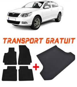 Skoda Octavia II Scout din 2004 - 04.2013 Combi *1 , Set Covorase + tavita portbagaj auto accesorii pentru autoturismul tau - masina v1668