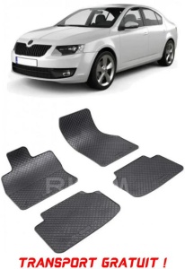 Skoda Octavia III fabricat din 02.2013 - 05.2020, Hatchback, set covorase auto dedicate, din cauciuc 100% Premium - Transport Gratuit accesorii pentru autoturismul tau - masina v37812