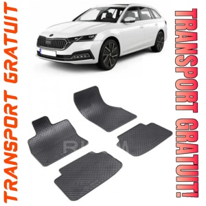 Skoda Octavia IV fabricat din 06.2020 - Prezent, Combi, set covorase auto dedicate, din cauciuc 100% Premium