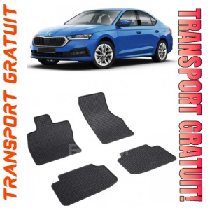Skoda Octavia IV, Hatchback, fabricat din 06.2020 - Prezent, set covorase auto dedicate, din cauciuc 100% Premium